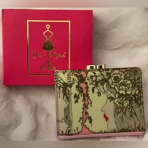 Ipa-Nima Signature Girl Genuine Leather Pink Double Wallet